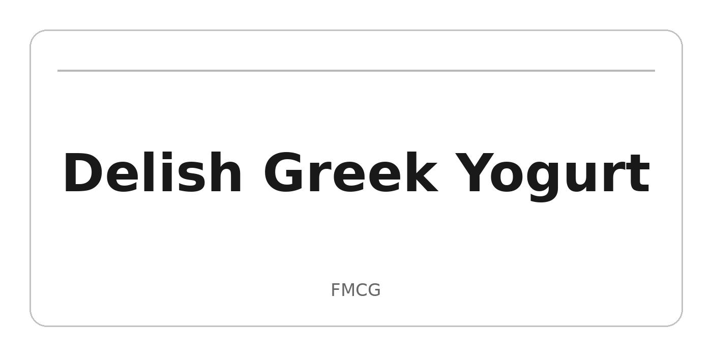 Delish Greek Yogurt