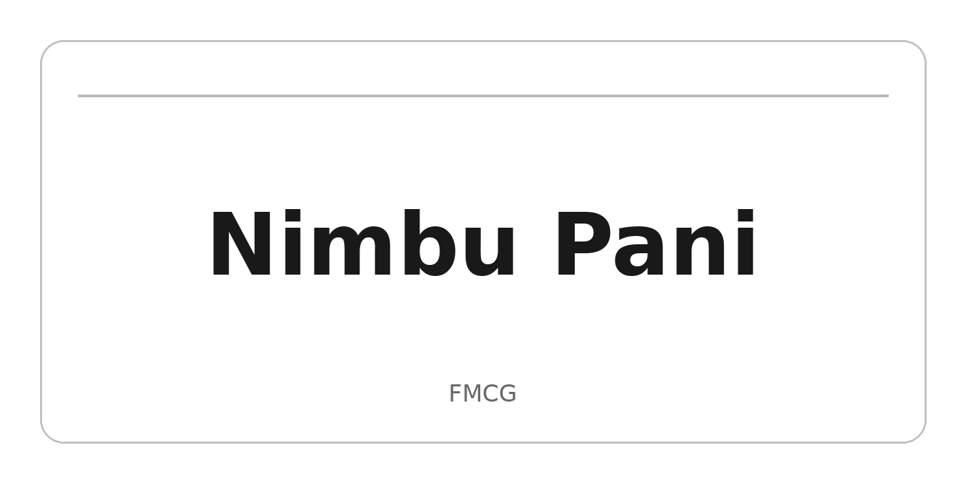 Nimbu Pani