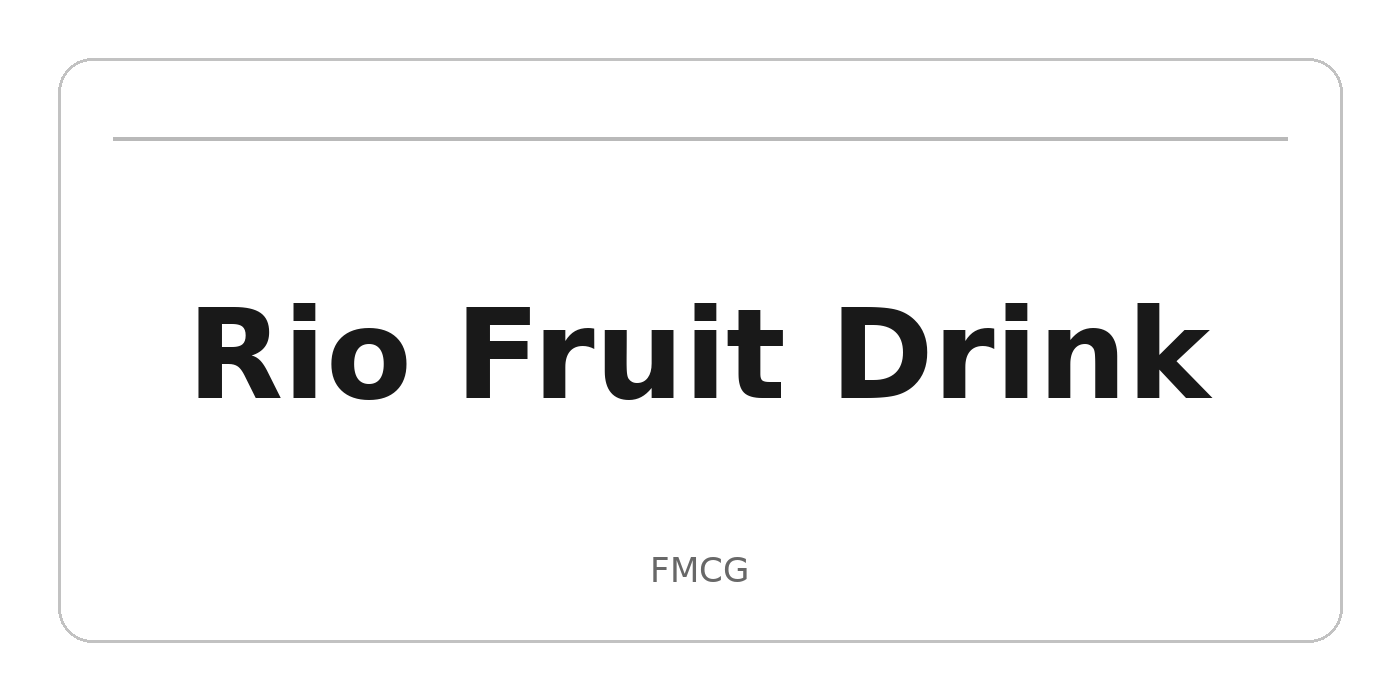 Rio Fruit Drink
